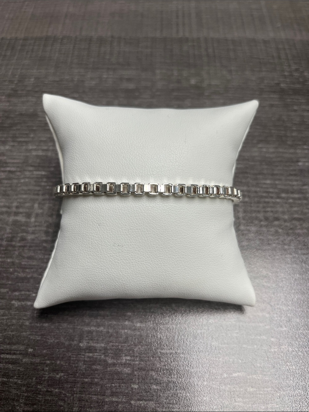 Tiffany & Co. Sterling Silver Box Link Bracelet - Silver Women's Jewelry